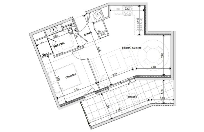 Vente Appartement 2 pièces — photo 4