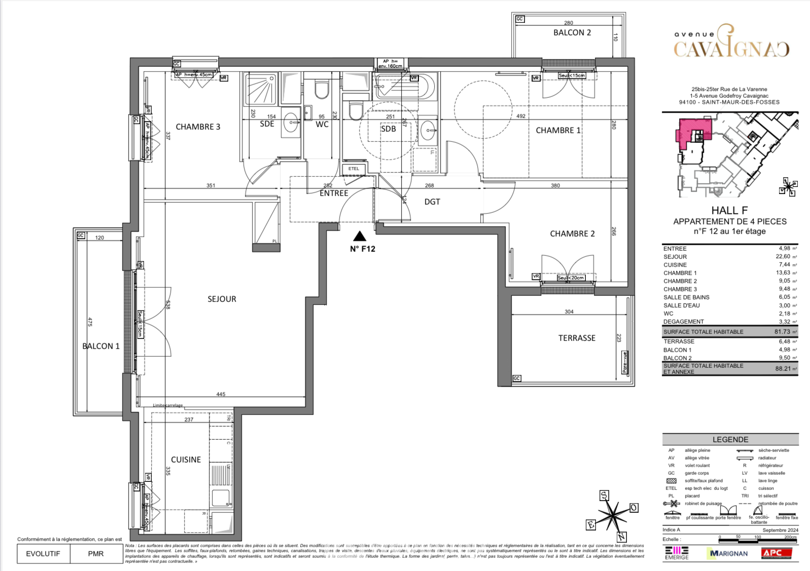 Appartement - 83m² - Saint-Maur-des-Fossés