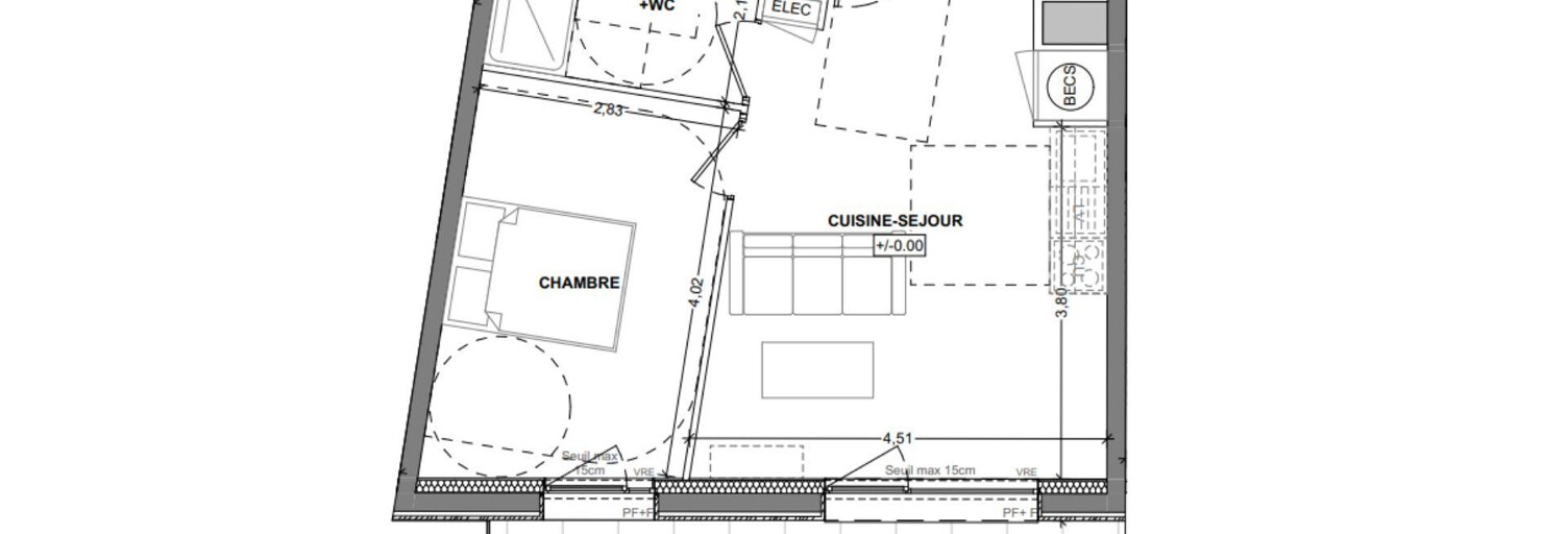 Appartement 2 Pièces 40 m² à vendre à Saint-Malo (35400)