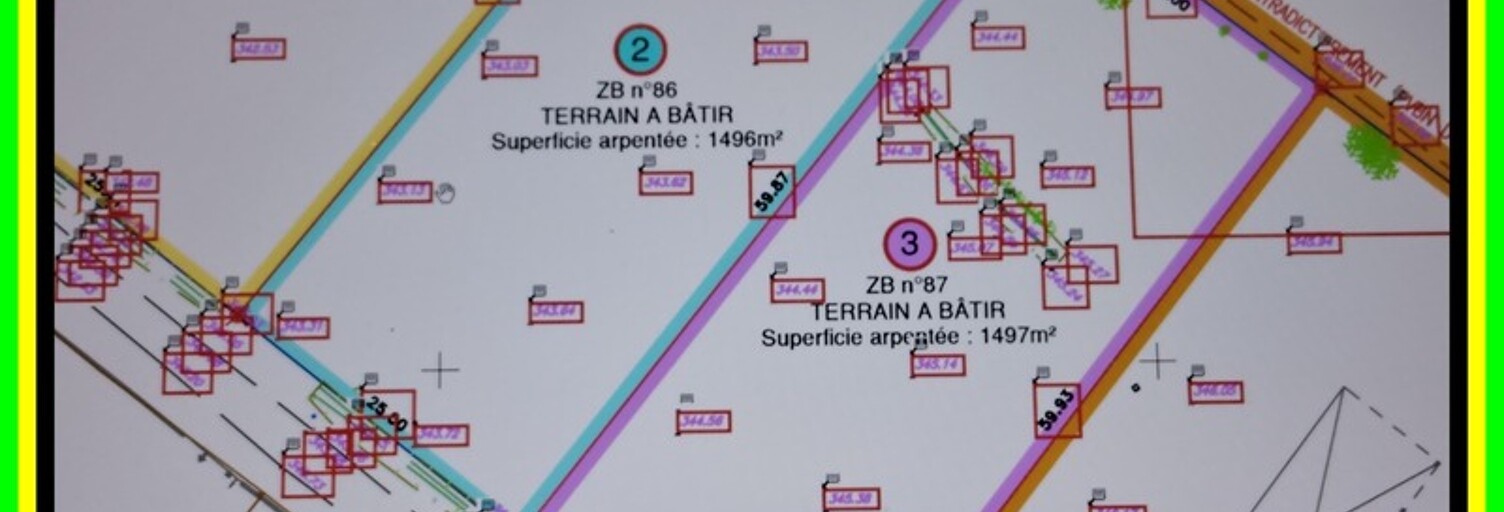 Terrain  1497 m² à vendre à Courcelles-lès-Semur (21140)