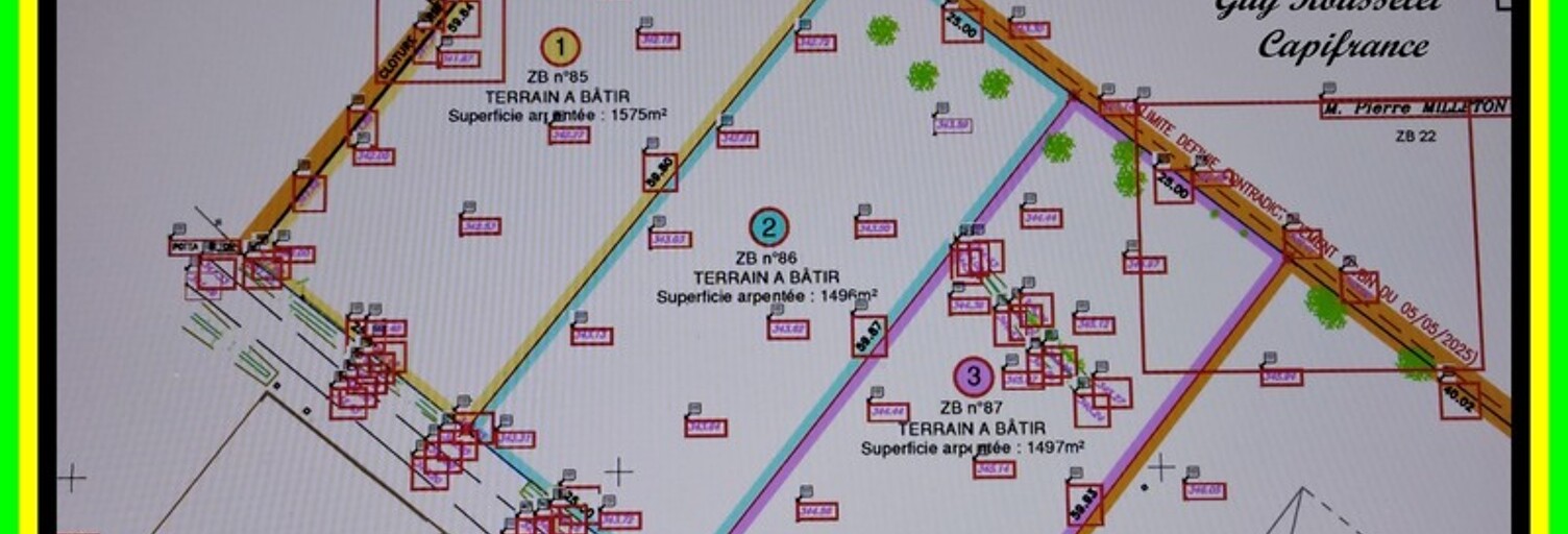 Terrain  1496 m² à vendre à Courcelles-lès-Semur (21140)