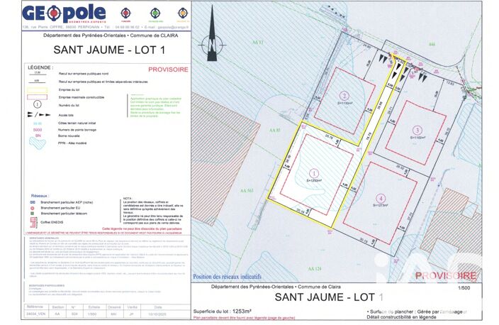 Vente Terrain à bâtir 1 253 m&sup2; — photo 3
