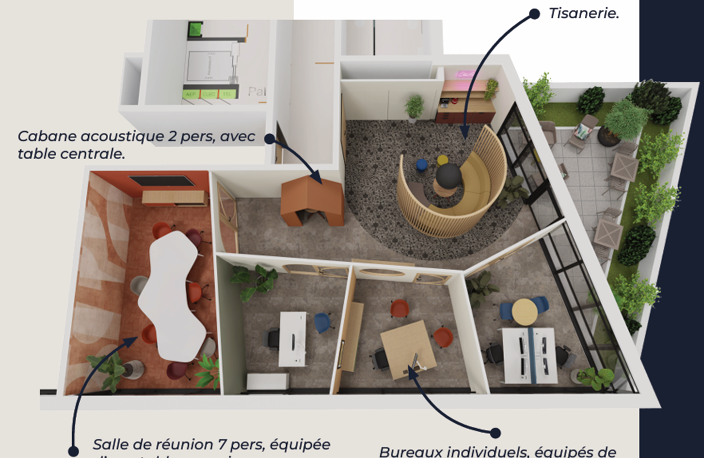 BUREAUX modulables dès 100m2 - Angers, Belle Beille — photo 3