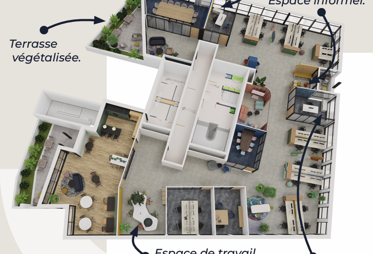 BUREAUX 552m2 - Angers, Belle Beille — photo 1