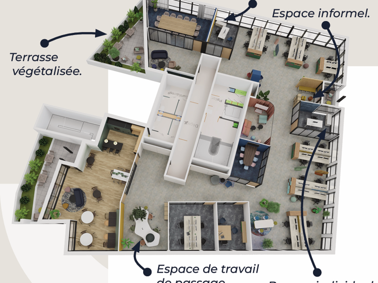 BUREAUX 552m2 - Angers, Belle Beille — photo 1