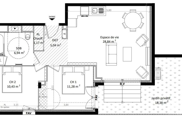 Vente Appartement 3 pièces — photo 4