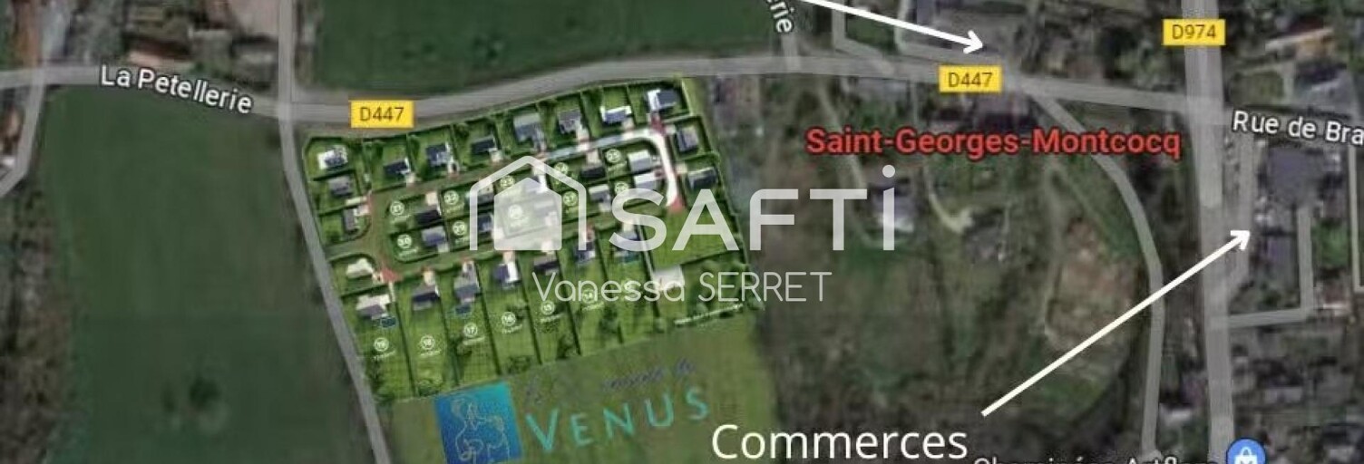 Terrain  1142 m² à vendre à Saint-Georges-Montcocq (50000)