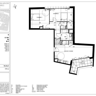 Appartement 3 pièces 333000 €