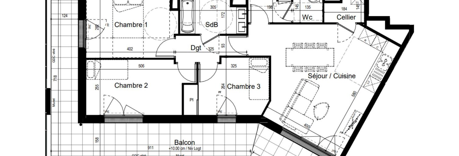 Appartement 4 Pièces 77 m² à vendre à Saint-Malo (35400)