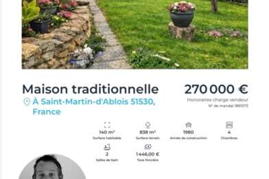 Maison 10 pièces 270000 €