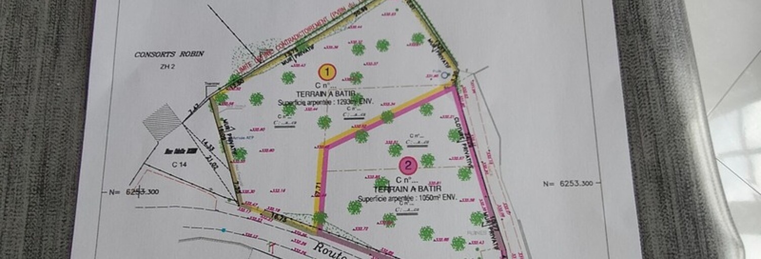 Terrain  1293 m² à vendre à Vic-de-Chassenay (21140)