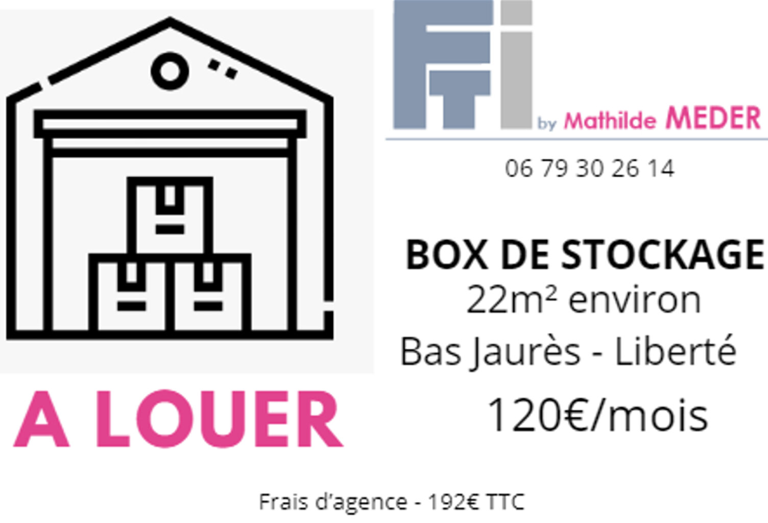 BOX DE STOCKAGE - PROCHE LIBERTE — photo 1