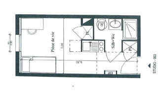 Appartement 1 Pièce 18 m² à vendre à Villeurbanne (69100)