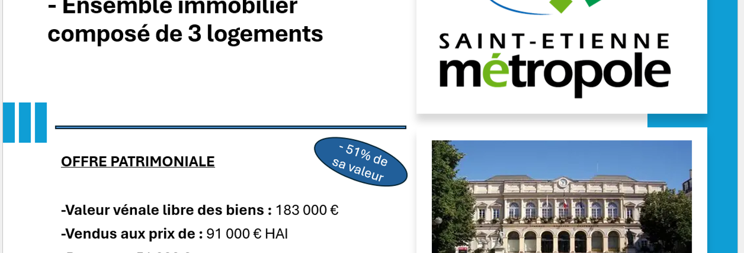 Appartement 144 m² en viager Saint-Étienne (42000)