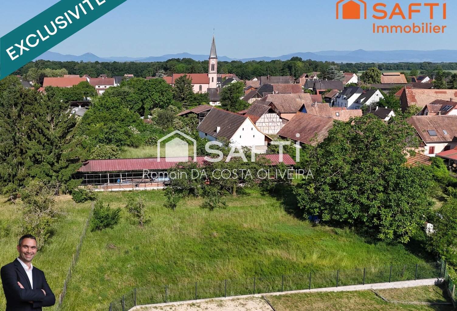 Superbe terrain constructible de 10,75 ares, libre de constructeur et hors lotissement ! — photo 1