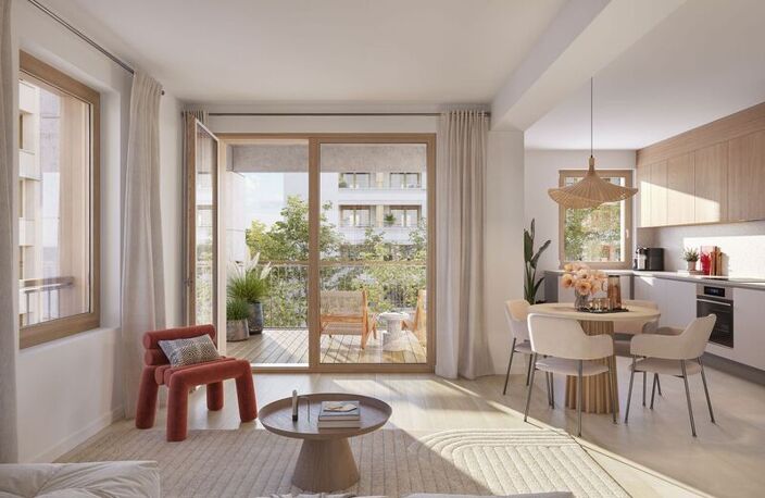 Au coeur du quartier Confluence à Lyon, sur un îlot de verdure — photo 2