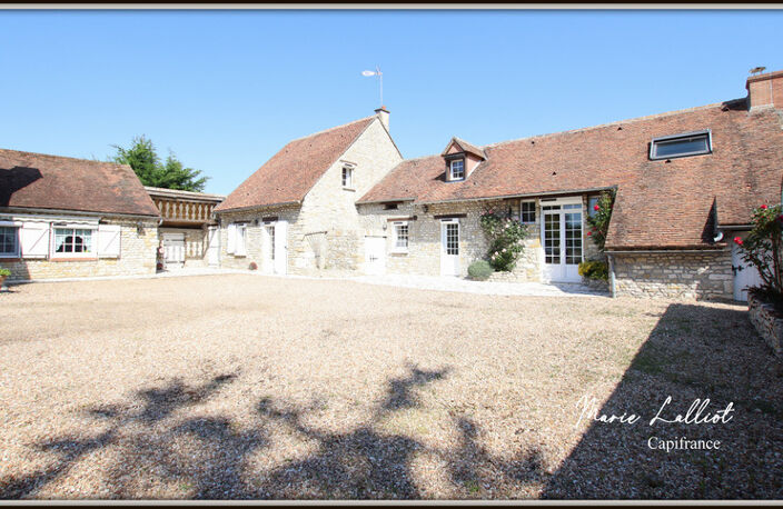 Propriété 2 maisons, Loiret, 322m², 8 chambres, jardin clos, Pierres — photo 2
