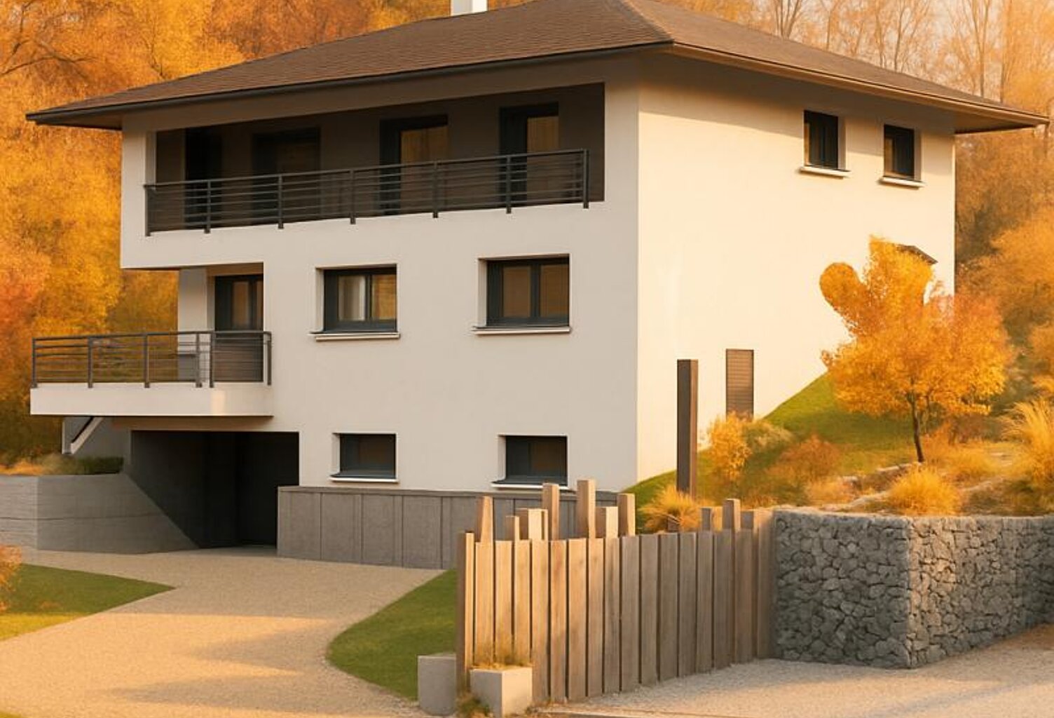 Saint-Martin-Bellevue – Projet de maison d’architecte, prêt à démarrer — photo 1