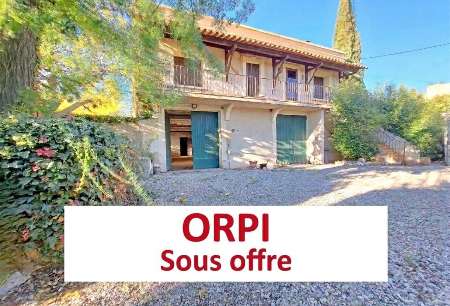 MAISON VIGNERONNE- IMMENSE REMISE – OLIVERAIE SUR TERRAIN CONSTRUCTIBLE — photo 1