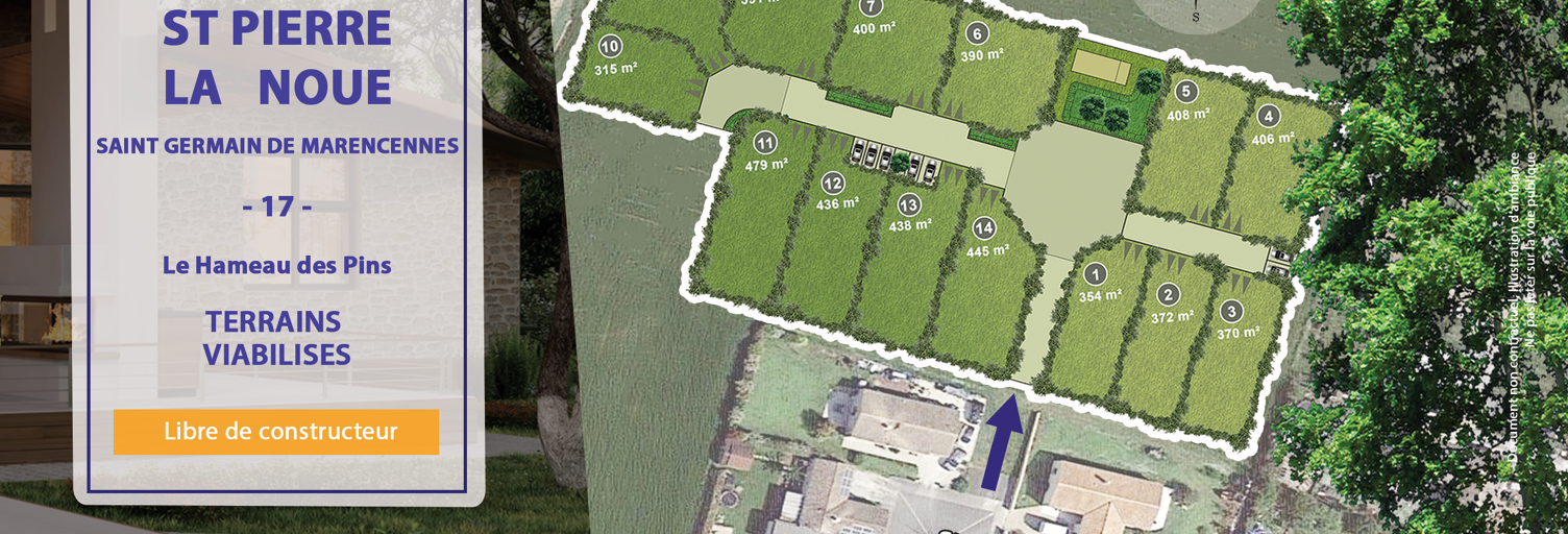 Terrain  400 m² à vendre à Forges (17290)