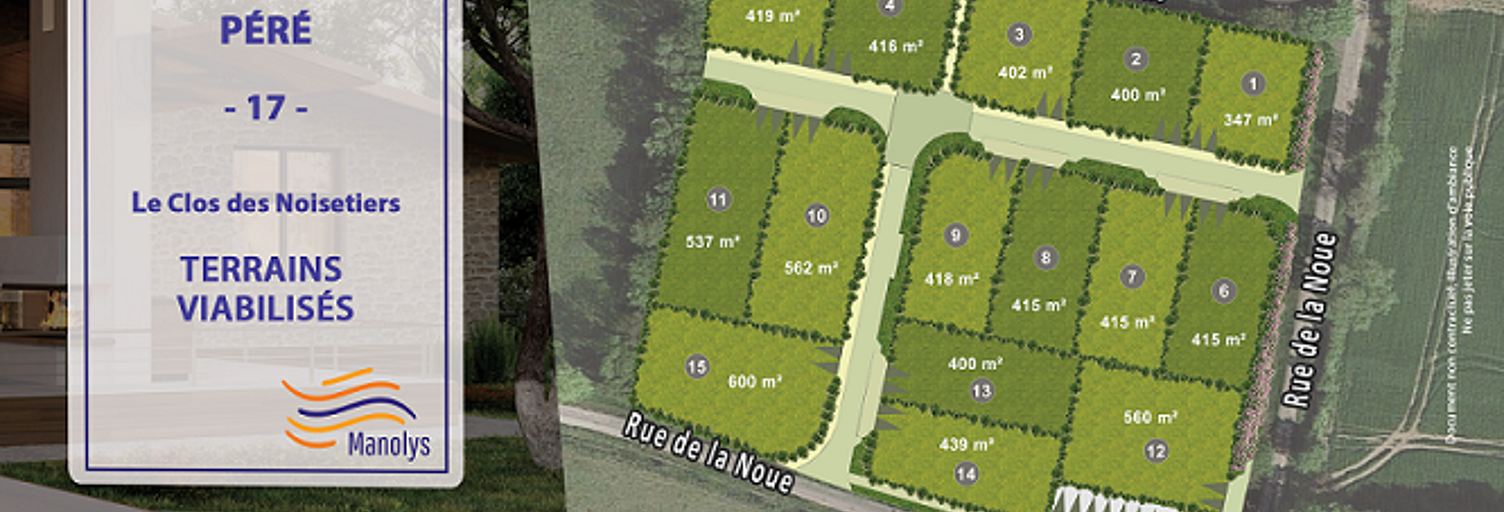 Terrain  350 m² à vendre à Forges (17290)