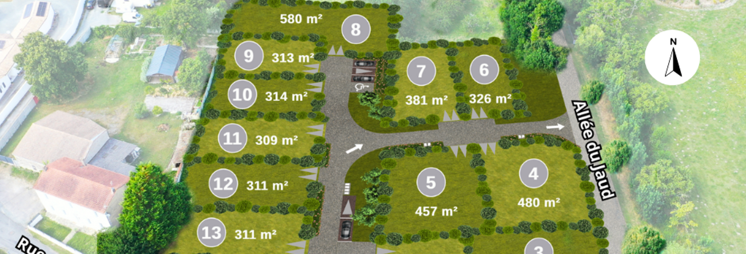 Terrain  480 m² à vendre à Bouhet (17540)