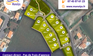 Terrain  406 m² à vendre à Breuil-Magné (17870)