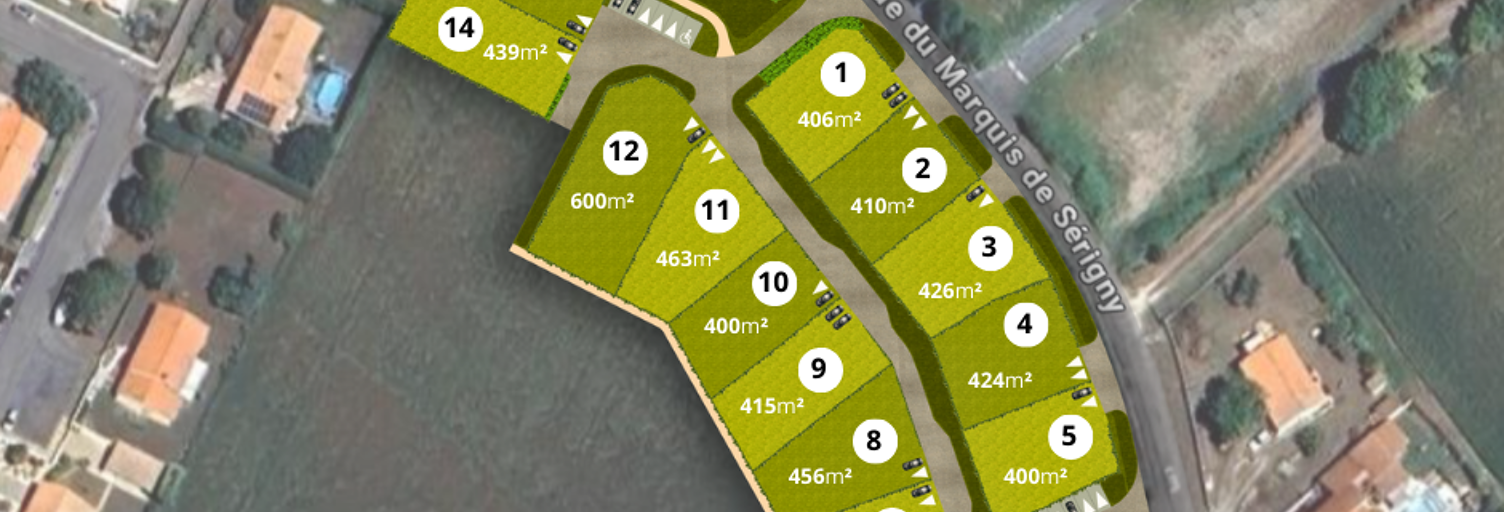 Terrain  406 m² à vendre à Breuil-Magné (17870)