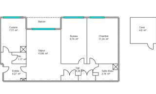 Appartement 3 Pièces 57 m² à vendre à Limoges (87000)