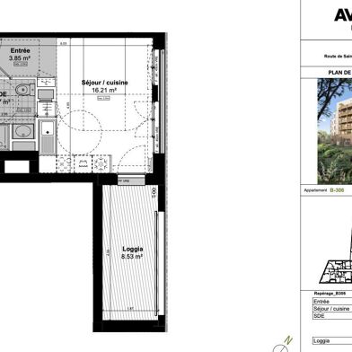 Appartement 1 pièces 114000 €