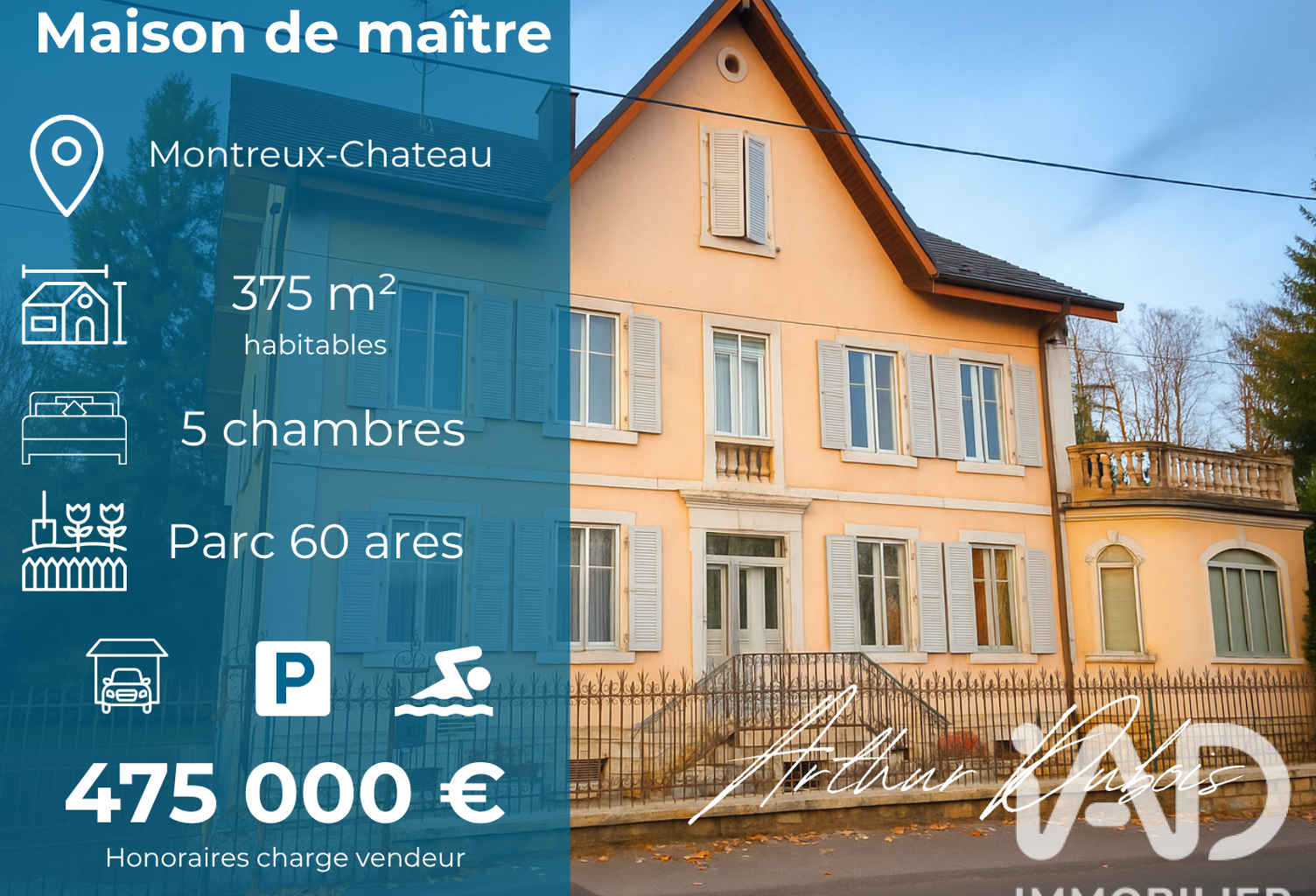 Vente Demeure 11 pièces — photo 1