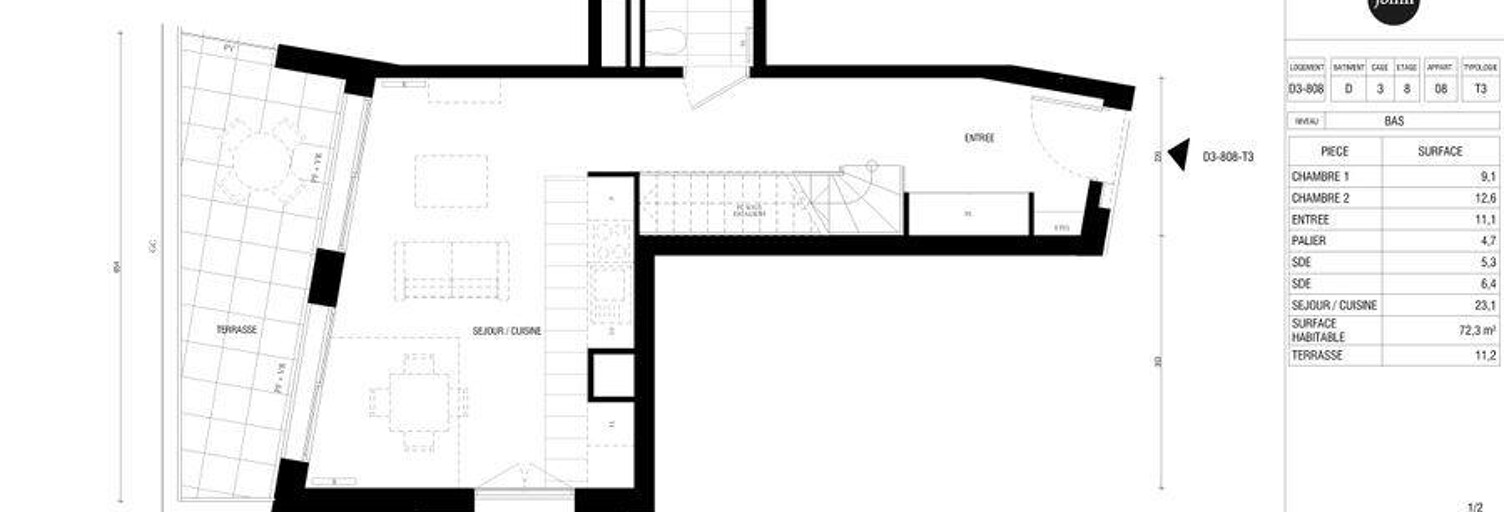 Appartement 3 Pièces 72 m² à vendre à Paris 18 (75018)