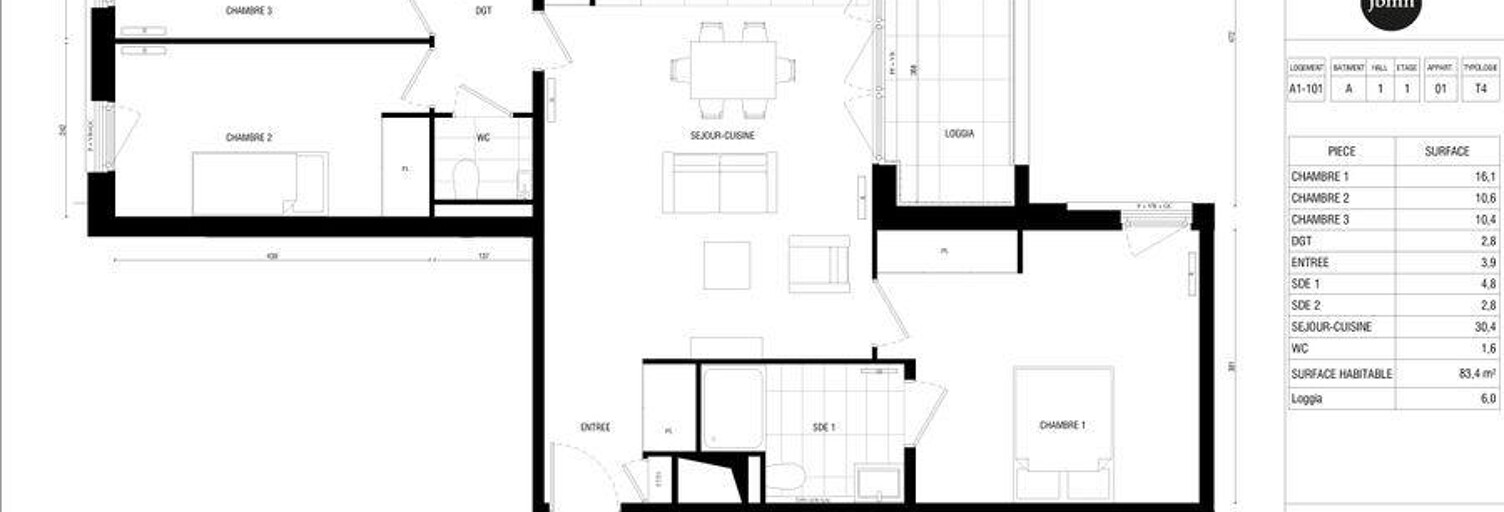 Appartement 4 Pièces 83 m² à vendre à Paris 18 (75018)