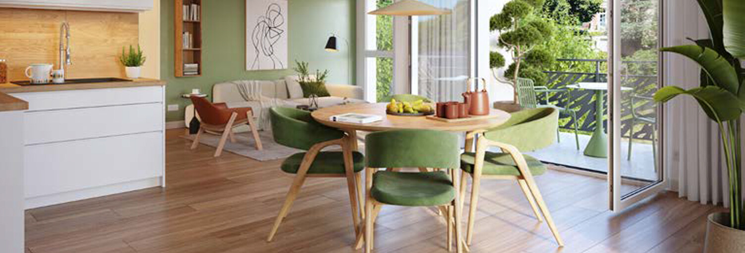 Appartement neuf T2, T3, T4 Pièce 46 à 83 m² à vendre à Ménilles (27120)