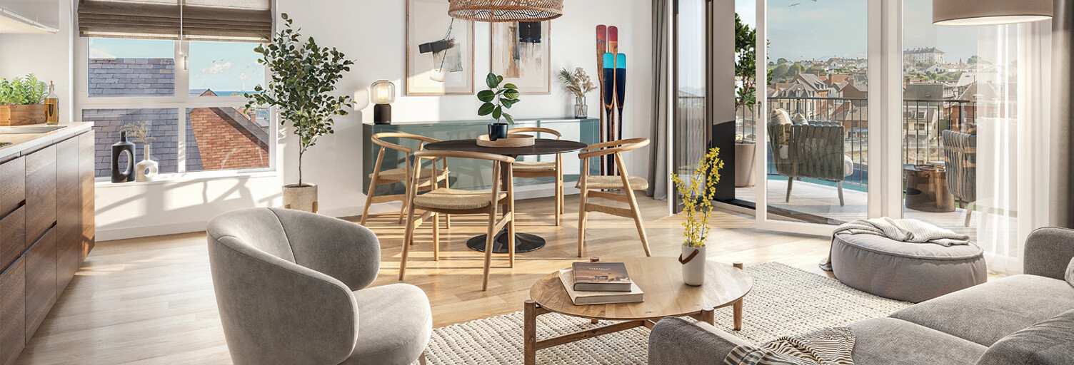 Appartement neuf T2, T3, T5 Pièce 44 à 106 m² à vendre à Dieppe (76200)