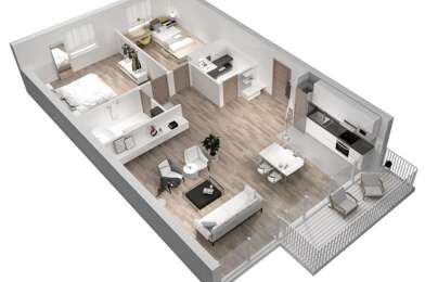Appartement 3 pièces 222000 €