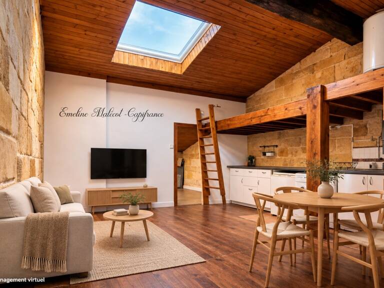 Bordeaux – T2 atypique dernier étage – 48,6 m² au sol – 169 000 € — photo 1