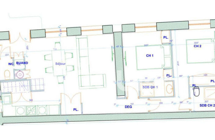 LYON 2 AUGUSTE COMTE SALA - T3 bis -72 m2 - Balcon — photo 4