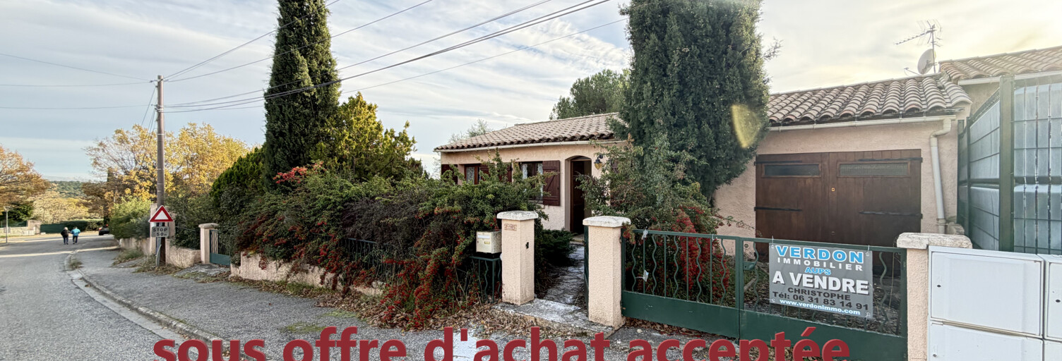 Maison 4 Pièces 68 m² à vendre à Régusse (83630)
