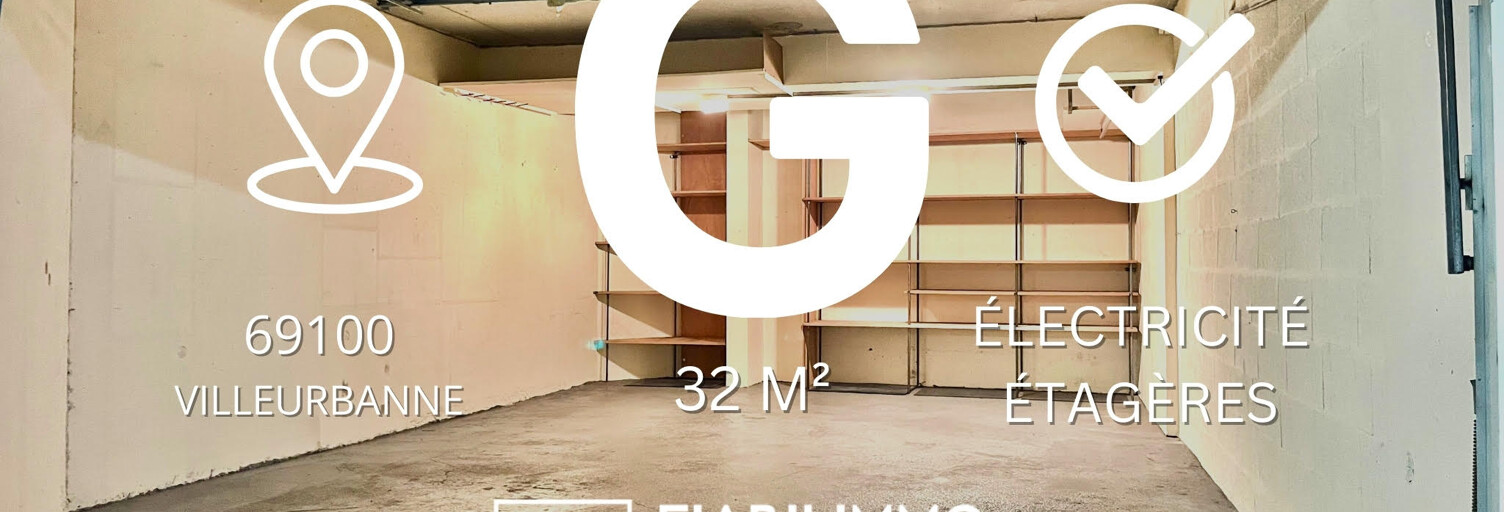 Garage  32 m² à vendre à Villeurbanne (69100)
