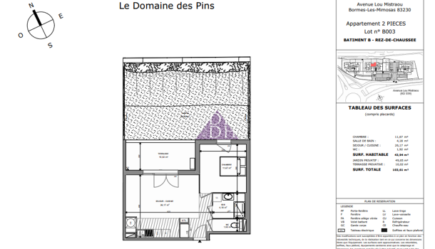 Appartement 2 pièces  à vendre Bormes-les-Mimosas 83230