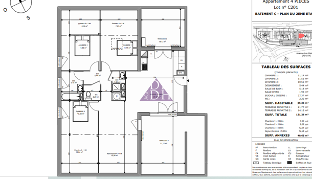 Appartement 4 pièces  à vendre Bormes-les-Mimosas 83230