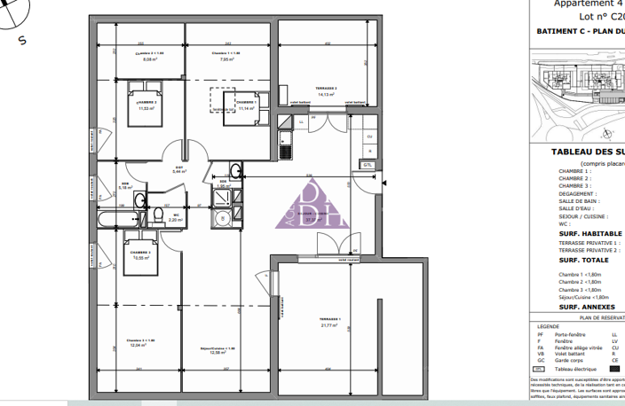 Programme neuf : T4 avec 2 terrasseS et double garage   Borm — photo 3