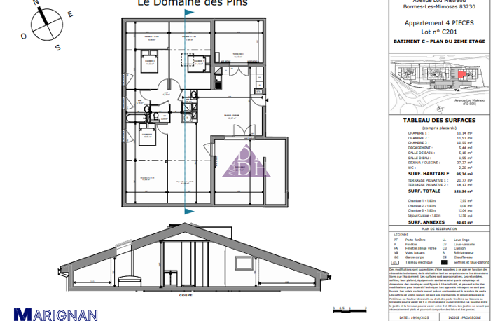 Programme neuf : T4 avec 2 terrasseS et double garage   Borm — photo 4