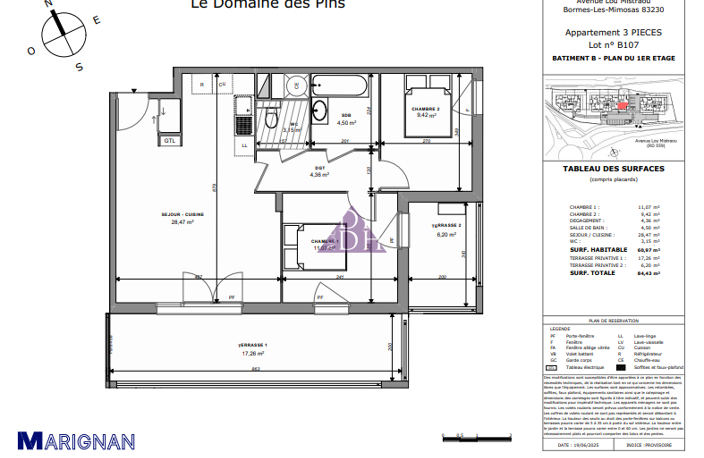 Programme neuf : T3 avec 2 terrasses, garage et parking - Bo — photo 5