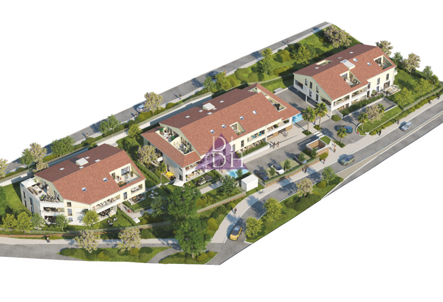 Programme neuf : T3 avec terrasse et double garage   Bormes- — photo 1
