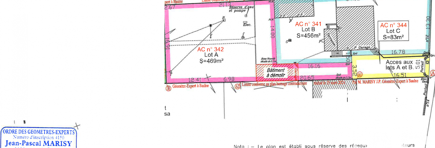 Terrain  469 m² à vendre à Ormoy (91540)