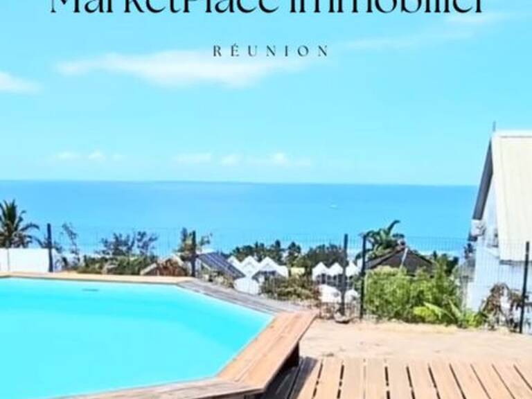 villa vue mer au centre de St Gilles Les Bains — photo 1