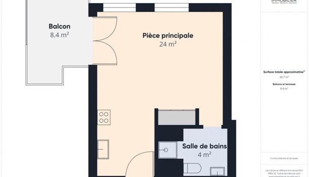 Appartement 1 pièces  à vendre Ajaccio 20090