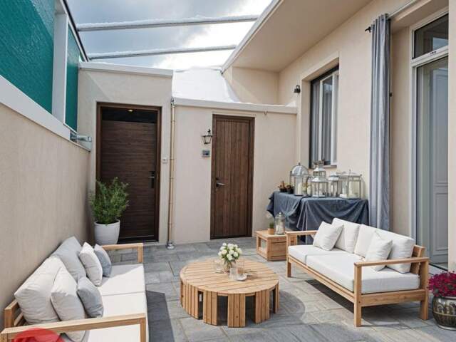 Maison de ville centre de Nay - Terrasse et Garage — photo du bien